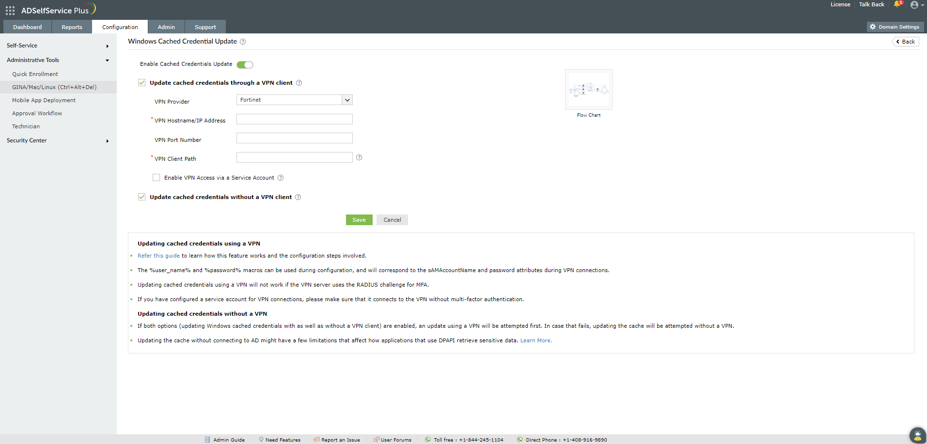 Image depicting the cached credentials without a vpn configuration Image depicting the cached credentials without a vpn configuration